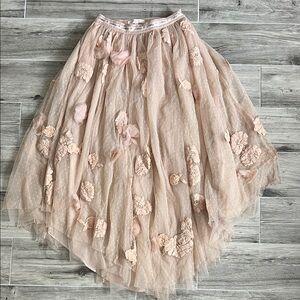 Floral Blush Pink Skirt- LoveShakeFancy